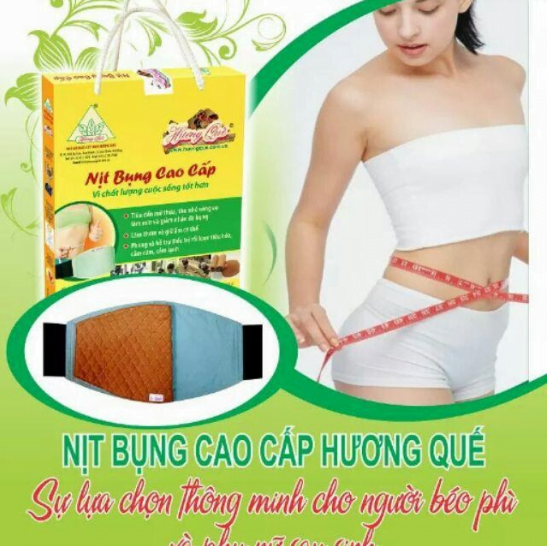 Công dụng làm thon gọn vòng eo của nịt bụng Hương Quế