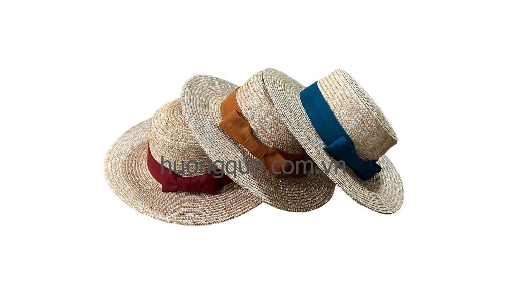 Mũ cói nữ MC9-H4 – Fedora vành nhỏ unisex thời trang đi biển - Image 54