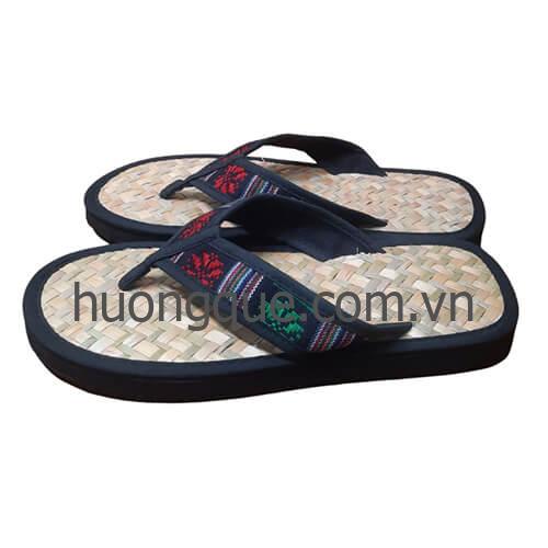 Dép cỏ bàng quai thổ cẩm Hương Quế - DCQ-104 - Image 52