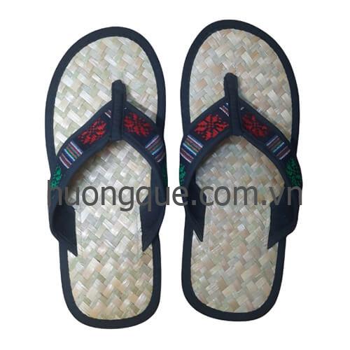 Dép cỏ bàng quai thổ cẩm Hương Quế - DCQ-104 - Image 51