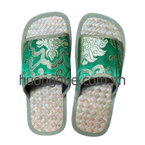 Dép cỏ bàng, quai gấm xanh Hương Quế - DCQ-109 - Image 51