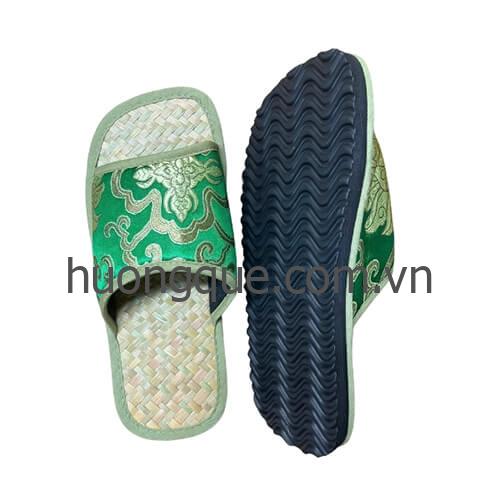 Dép cỏ bàng, quai gấm xanh Hương Quế - DCQ-109 - Image 53