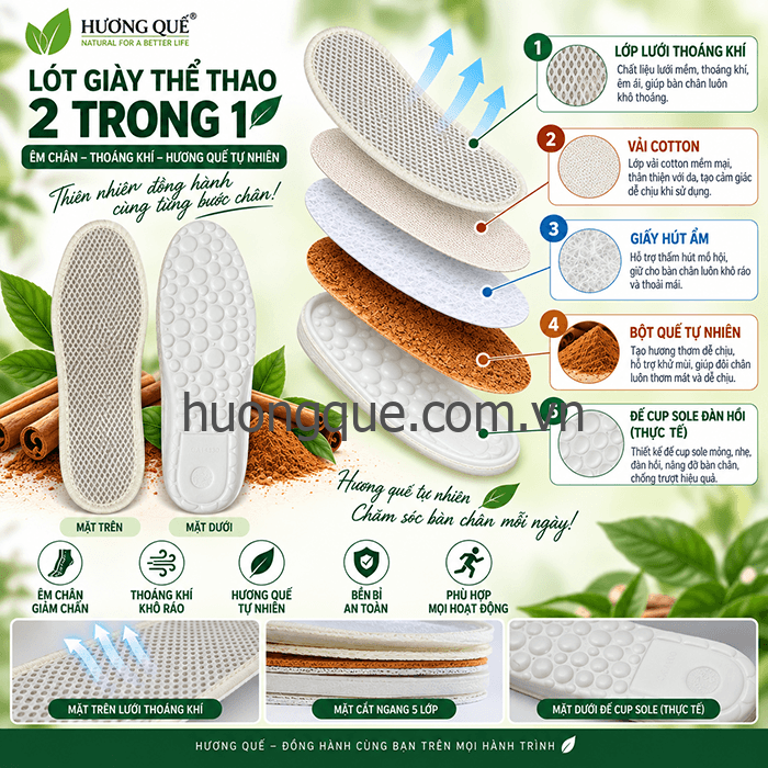 Lót giày thể thao lưới trắng - CI-16 - Image 56