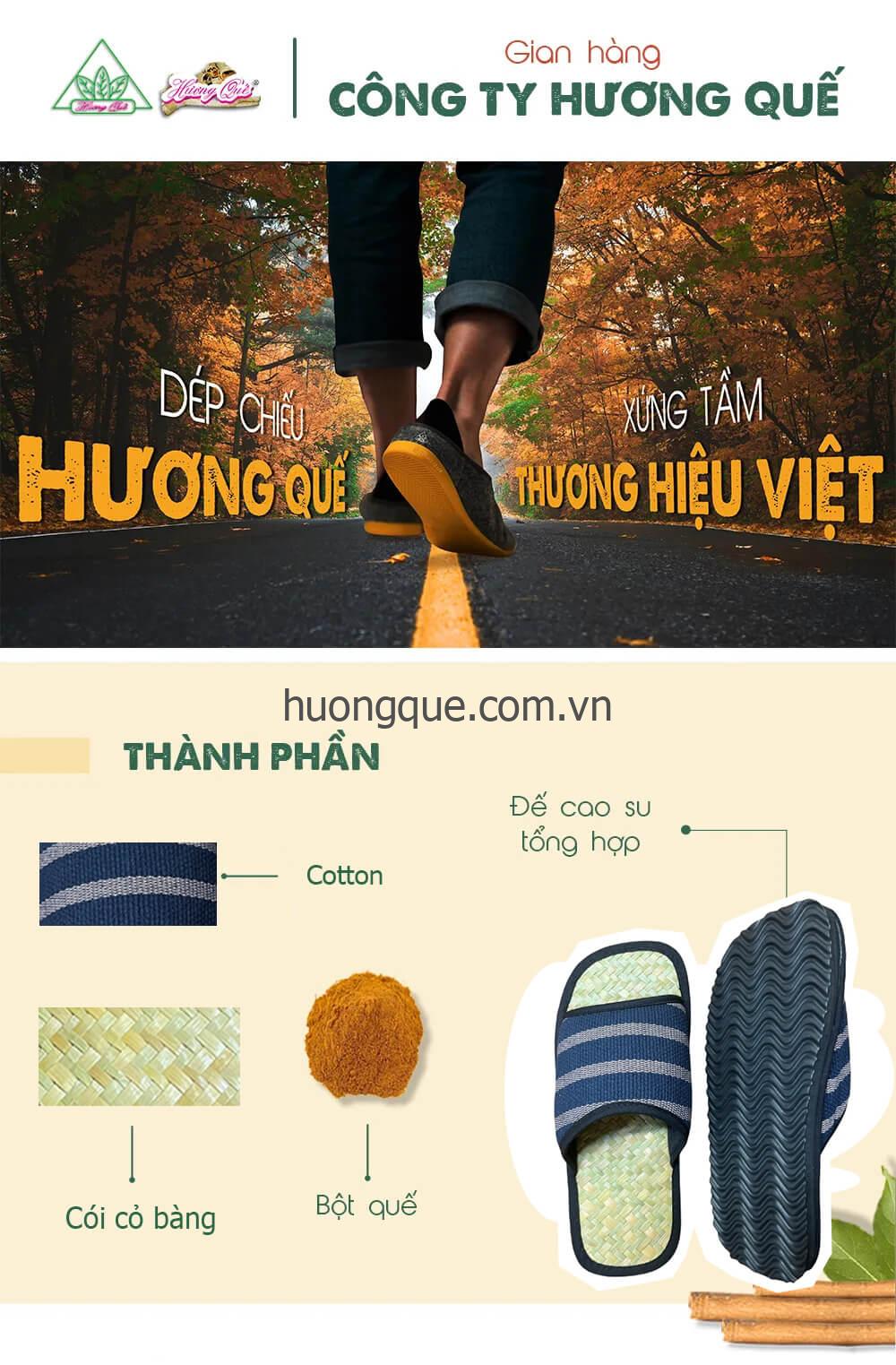 Dép cỏ bàng, quai ngang vintage Hương Quế - DCQ-106 - Image 54
